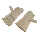Welding Worker Cow Split Core Leather Gloves Heat Resistant Safety Gloves