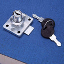 Hardware Steel Drawer Lock Desk Wardrobe Furniture Cabinet Locker w/2 Keys