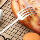 2 PCS Stainless Steel Spoon And Fork Set 1 Cute Shovel Shape Spoon 1 Fork T