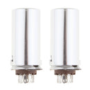 2Pcs 9 Pin Vacuum Tube Socket with 40mm Shield for ECC83 ECC82 6922 6n1