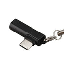 Elbow-Shaped USB Type-C to 3.5mm Headphone Jack Adapter for Call Wire ControJ5T6