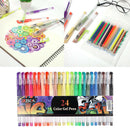 24 Gel Pens with Refills + Carrying Case - 24 Individual Colors (No Duplicates)