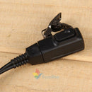 2 Pin PTT MIC Covert Acoustic In-ear Earpiece Headset for Radio Kenwood Baofeng#