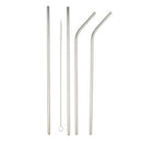 4pcs Stainless Steel Straws Drinking Straws For Tumblers Cold Beve 8''