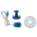 1M USB to RS232 Serial 9 Pin Adapter Cable w DB9 Female to DB25 Male Connec