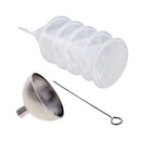 6Pcs Mini Stainless Steel And Plastic Funnel Kit Filling Cremation Jewelry