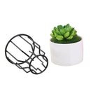 Creative Vase Metal Porcelain Vases Tabletop Small Flower Vase Moderno Deco T4F4