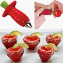 Strawberry Hullers Metal +Plastic Fruit Remove Stalks Device Tomato Stalks