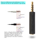 Universal 3.5mm OMTP to CTIA Male to Female Earphone Converter AdapterCable SN9F