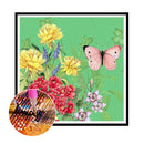 5D DIY Diamond Painting Flower Butterfly Full Round Embroidery Kit (LG124)