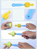 5Pcs Baby Feeding Bottle Brush Sponge Cleaner Straw Nipple Cleaning Washing Tool