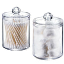 Dispenser Apothecary Jars Bathroom Holder Storage Canister Clear Plastic Ac U9O1