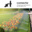 100pcs 1/4 Inch Straight Barbed Double Way Joint Drip Irrigation Connector