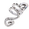 5Pc/Set Alloy Spiral Hair Braiding Dreadlock Beads`Jewelry Rings Cuffs Tube Clip