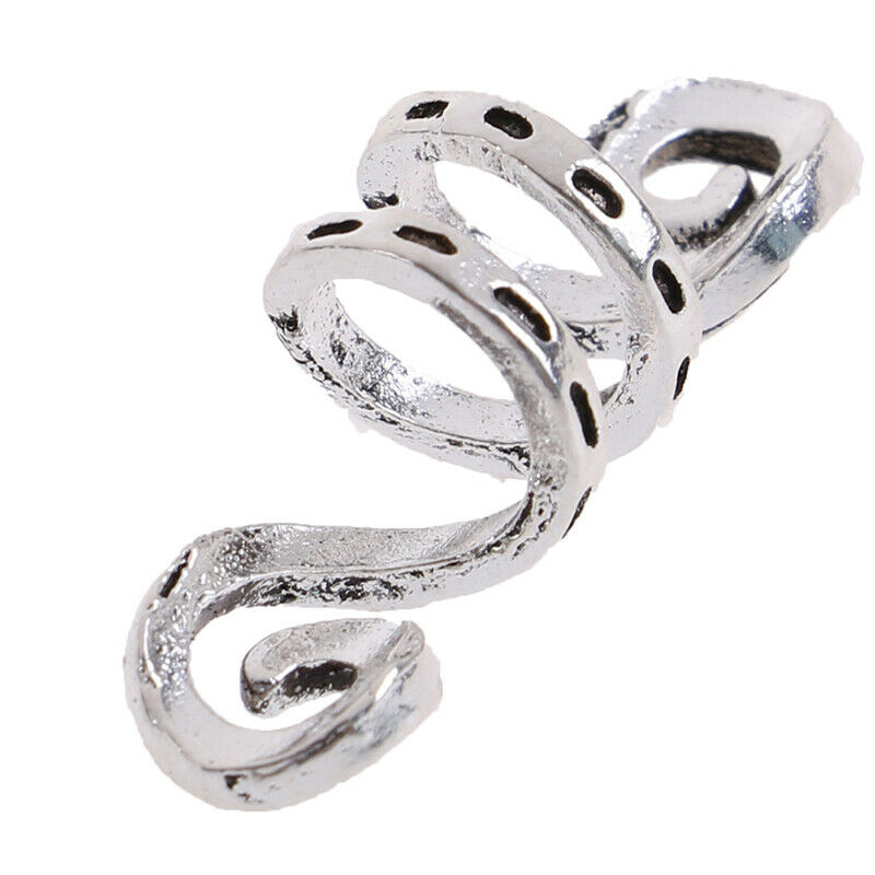 5Pc/Set Alloy Spiral Hair Braiding Dreadlock Beads`Jewelry Rings Cuffs Tube Clip