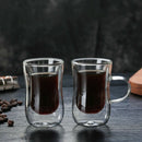 80Ml European Double Coffee Mug Heat-Resistant Double Glass Cappuccino Cup  M9B2