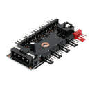 Multi-in-one Board 4Pin Spliter HUB Extended Fan HUB,1 to 10Way Hub Splitter