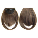 Short Front Neat Bangs Clip In Bang Fringe Hair Extensions Straight Synthet