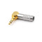 3.5mm 3 Pole Male Plug Solder Jack Audio Adapter Connector 90 Degree  JR