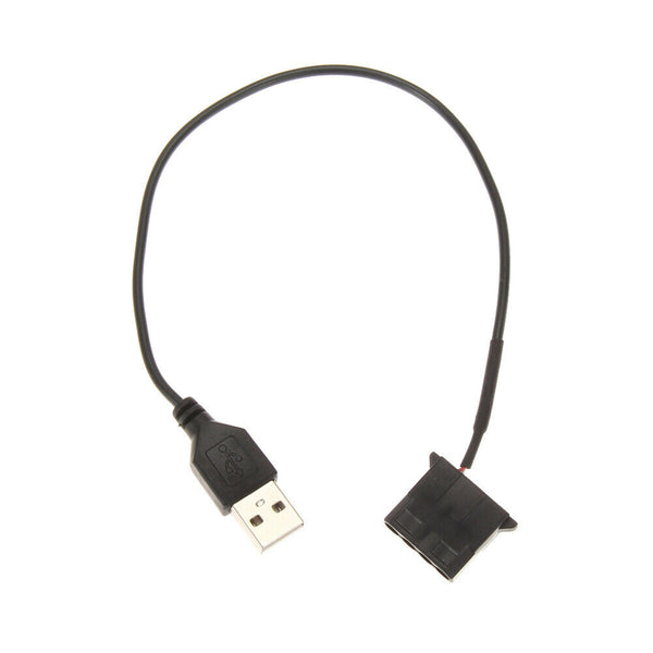USB to 4 pin PC Quite Computer Case Fan 1 Feet Cable Adapter Cord