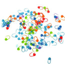 400pcs Plastic Assorted Knitting Craft Crochet Locking Stitch Needle Clips