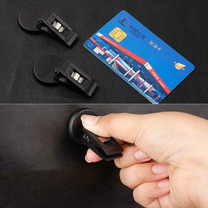 2x Car Suction Cap Clips Removable Holder for SunshadeÂ Curtain Card Ticket