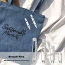 50pcs Brooch Pins DIY Safety Lock Brooches Bag Jewelry Accessories (3.5cm) A