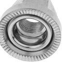 2 Pairs Stainless Steel Bike Bicycle Rear Wheel Hub Large Flange Axle Nuts