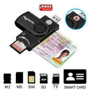 1X(ROCKETEK Usb 2.0 Multi Smart Card Reader Sd/Tf Ms M2 Micro- Sd Memory ,I