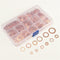 M5-M14 Copper Oil Seal Washer Gasket Flat Assorted w/ Box Set Hardware Parts