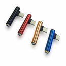 Short Type-C Male to 3.5mm Female Audio Adapter Cable Converter