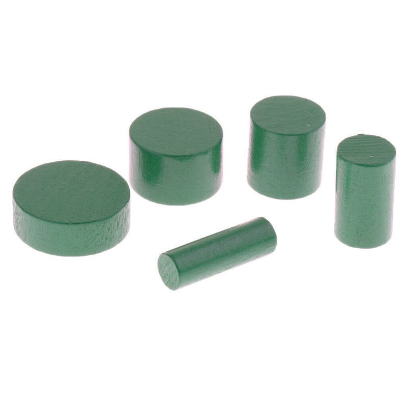 Wooden Montessori Material Mini Family Set Knobless Cylinders Intellectual Toys