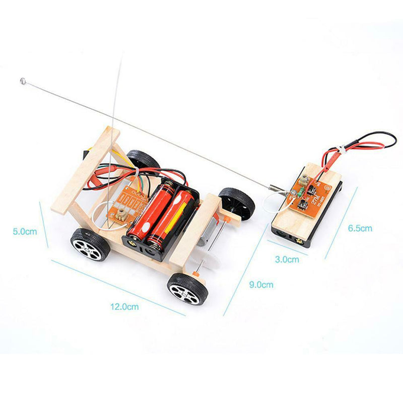 Wireless Remote Control Racing Car Assembled Puzzle Scientific Experiment