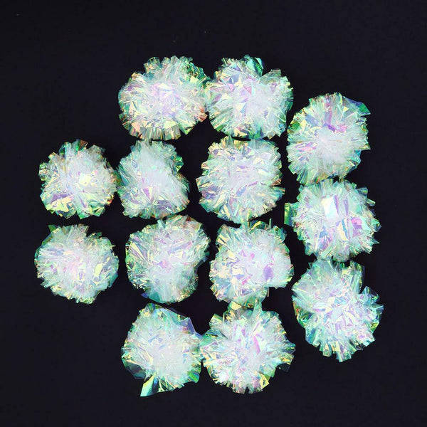 12pcs Crinkle Crackle Balls Cat Toys Interactive Sound Ball Big Nylon Balls Toys