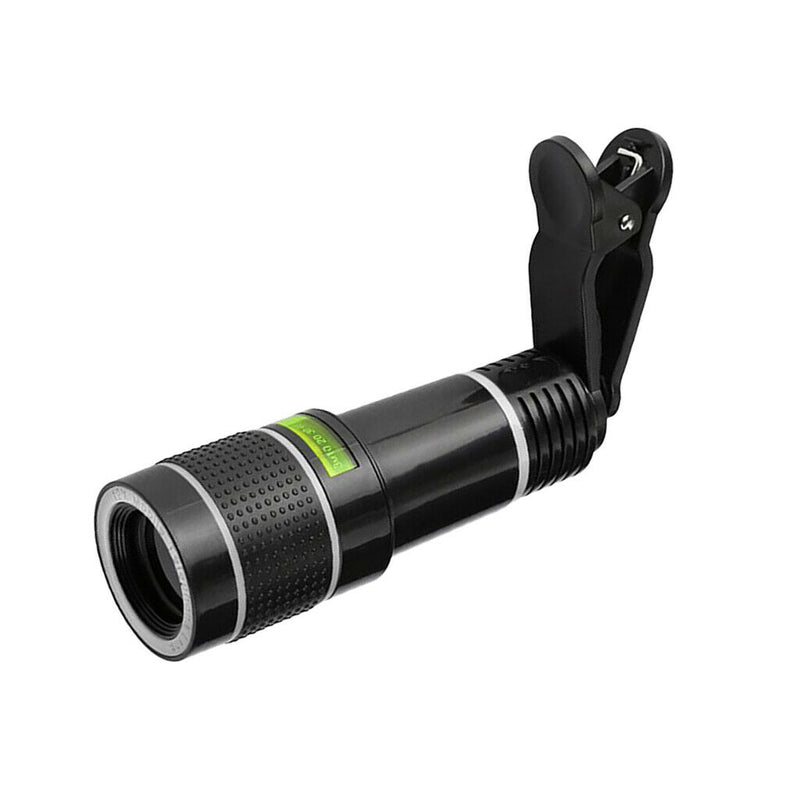 Mobile Phone Lens& Clip, 20X Zoom Adjustable Focus Length, Telescope Lens/