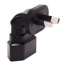 Black AU to EU European Travel Power Charger Adapter Plug Outlet Converter