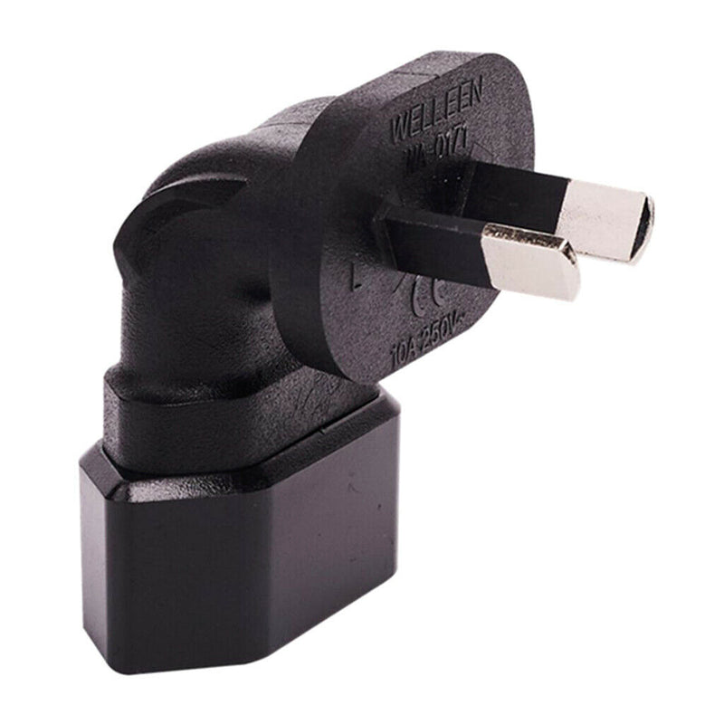 Black AU to EU European Travel Power Charger Adapter Plug Outlet Converter