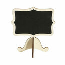 15 Pack Mini Chalkboards Place Cards with Easel Stand - Wood Rectangle Smal B5Y9