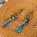 New Bohemian Dream Catcher Tassel Earrings For Women Fashion Boho Ethnic Gr