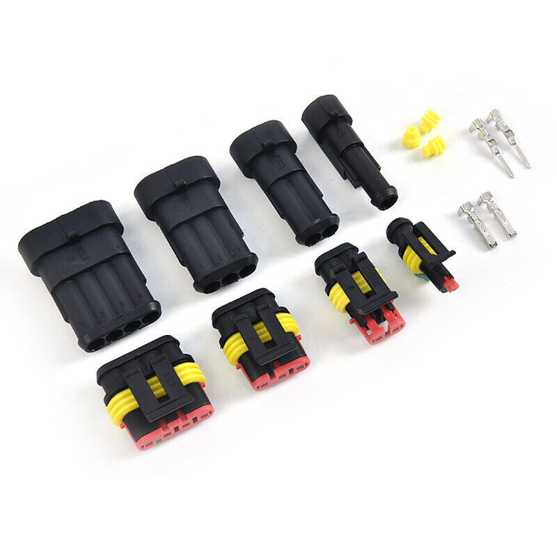 352pcs HID Waterproof Connectors 1/2/3/4 Pin 26 Sets Car Electrical Wire  PSEAU