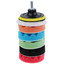 8 pcs 4 inch Sponge Polishing Waxing Buffing Pads Kit For Car Polishe OZ