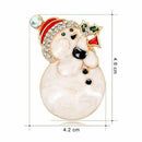 Christmas Snowman Brooch Corsage Gifts Banquet Pins Decorations Badge New Y