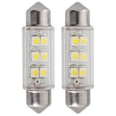 5PC Superled 39mm SMD 6 LED Car Festoon Dome Light Bulbs White 12V 3W Tide