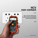 Digital Multimeter Transistor Capacitor Tester Capacitance Meter (Orange)