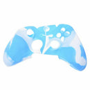 Silicone Skin Controller Case Compatible with Xbox One (sky-blue and white)
