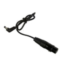 90 Degree Right Angle DC to 4pin XLR Adapter Converter Adaptor Power Cable Cord