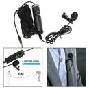 Wireless UHF Lapel Mic 3.5mm Jack Plug Podcast Condenser Lavalier Microphone