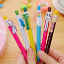 Cute Cartoon Animals Ball Pen Needle Tip Black Novelty Students Pattern Gif M1W7