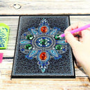 DIY Mandala Special Shaped Diamond Painting 50 Pages Notepad A5 Sketchbook
