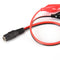 DC 5.5mm x 2.1mm DC Female/Male Jack Connector to 2 Alligator Clip Power Cable Z